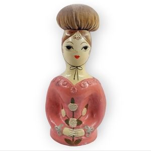 Vintage Gemma Taccogna Style Pin Cushion Lady 8.25"